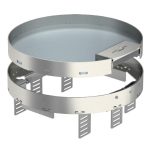   OBO 7409308 RKSRN2UZD3R9VS20 Kerek Kazetta kábelkivezetéssel ø 305mm rozsdamentes acél