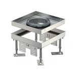 OBO 7409364 RKFN2 4 VS 25 Négyzetes Kazetta tubushoz 200x200mm rozsdamentes acél