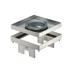   OBO 7409372 RKFN2 UZD3 4VS20 Casetă pătrată pentru tub 200x200mm Oțel inoxidabil