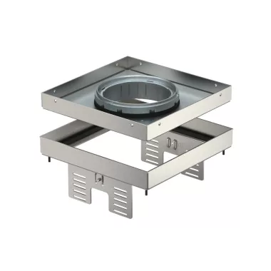 OBO 7409372 RKFN2 UZD3 4VS20 Négyzetes Kazetta tubushoz 200x200mm rozsdamentes acél