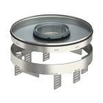   OBO 7409448 RKFRN2UZD3R7VS25 Casetă rotundă pentru tub ø 275mm inox