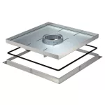   OBO 7409510 RKF2 SL1 V3 40 Nagyteherbírású Keretes Kazetta tubushoz 383x383x40mm rozsdamentes acél