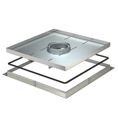 OBO 7409542 RKF2 SL2 V3 20 Heavy Duty Frame Cassette for Tube 383x383x20mm Stainless Steel