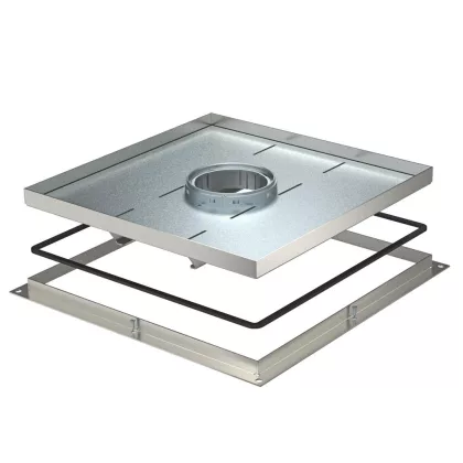   OBO 7409544 RKF2 SL2 V3 25 Heavy Duty Frame Cassette for Tube 383x383x25mm Stainless Steel