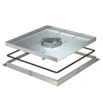   OBO 7409546 RKF2 SL2 V3 30 Casetă cu cadru rezistent pentru tub 383x383x30mm Oțel inoxidabil