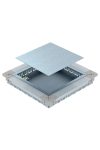 OBO 7410062 UGD55 350-3 9R Underfloor mounting box for GES9 / 55UV 467x467x55mm galvanized steel