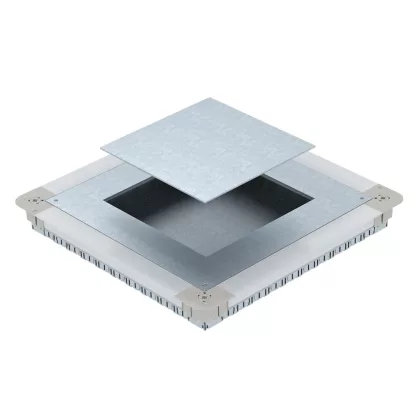   OBO 7410062 UGD55 350-3 9R Cutie de montare în pardoseală pentru oțel zincat cu bandă GES9 / 55UV 467x467x55mm