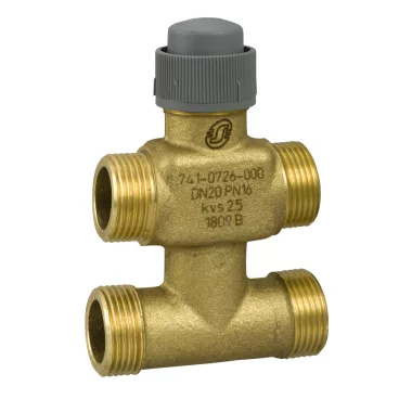 SCHNEIDER 7410726000 Háromjáratú zónaszelep, menetes, bypass. VZ42/20/2.5