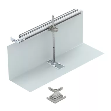 OBO 7423964 OKA-G40040240FBL Sarokelem Balos OKA-G és OKA-W-hez 400x40-240mm szalaghorganyzott acél