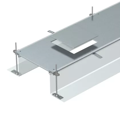 OBO 7424224 OKA-G60040240D9 Nyitható Padlócsatorna GES9 szerelvénybetéthez 2400x600x240mm 