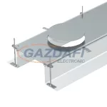   OBO 7424262 OKA-G50040240DR9 Nyitható Padlócsatorna GESR9 szerelvénybetéthez 2400x500x240mm szalaghorganyzott acél