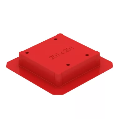 OBO 7425600 SK HB 201X201 Zsalutest 100x40-110mm piros polisztirol