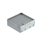   OBO 7427300 UDHOME9 2V GB V Cutie de podea Gb3 Cu suport de fixare, Montat, cu priză de contact din oțel inoxidabil