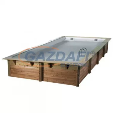 UBBINK Linea 350x650x140cm Medence Homok Színű Fóliával UBBINK Linea 350x650x140cm Medence Homok Színű Fóliával
