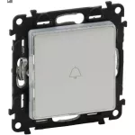   LEGRAND 752114 Valena Life váltóérintkezős nyomó jelzőfénnyel, átlátszó címketartóval, 3 színű betétlappal elefántcsont