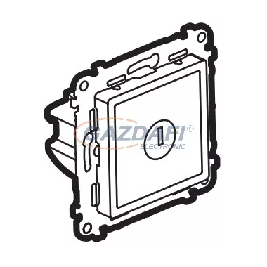LEGRAND 752138 Valena Life Kulcsos tesztkapcsoló tartalékvilágításhoz, burkolattal, fehér