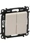 LEGRAND 752208 Valena Life kettős váltókapcsoló 10 AX elefántcsont