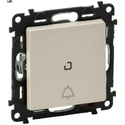 LEGRAND 752216 Valena Life váltóérintkezős nyomó csengőjellel, jelzőfénnyel elefántcsont