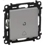   LEGRAND 752316 Valena Life váltóérintkezős nyomó csengőjellel, jelzőfénnyel alumínium