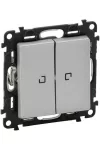 LEGRAND 752328 Valena Life csillárkapcsoló jelzőfénnyel 10 AX alumínium