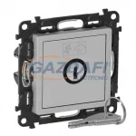   LEGRAND 752338 Valena Life Kulcsos tesztkapcsoló tartalékvilágításhoz, burkolattal, alumínium