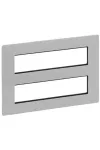 LEGRAND 752346 Valena Life 2x4x2 modulos keret, vízszintes alumínium