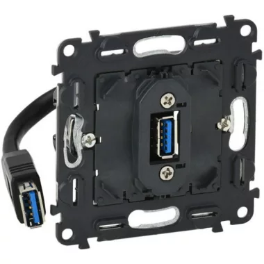 LEGRAND 753082 Valena InMatic elővezetékezett USB adatátviteli csatlakozóaljzat mechanizmus