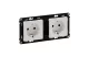 LEGRAND 753122 Valena Life 2x2P + F railed socket with child protection, spring-cage connection white LEGRAND 753122 Valena Life 2x2P + F railed socket with child protection, spring-cage connection white
