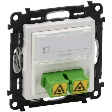 LEGRAND 753130 Valena Life SC/APC egymódusú optikai csatlakozóaljzat fehér