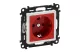 LEGRAND 753131 Valena Life 2P + F socket with child protection, locked, red insert LEGRAND 753131 Valena Life 2P + F socket with child protection, locked, red insert