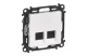 LEGRAND 753149 Valena Life 2xRJ45 Cat. 6A STP csatlakozóaljzat fehér