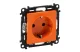 LEGRAND 753229 Valena Life 2P + F socket with child protection, orange insert LEGRAND 753229 Valena Life 2P + F socket with child protection, orange insert