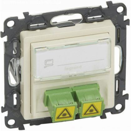  LEGRAND 753230 Valena Life SC/APC egymódusú optikai csatlakozóaljzat elefántcsont