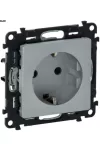 LEGRAND 753325 Valena Life 2P+F dugalj csatlakozóaljzat gyermekvédelem nélkül, csavaros vezetékbekötéssel alumínium LEGRAND 753325 Valena Life 2P+F dugalj csatlakozóaljzat gyermekvédelem nélkül, csavaros vezetékbekötéssel alumínium