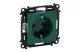 LEGRAND 753329 Valena Life 2P + F socket with child protection and green insert disc LEGRAND 753329 Valena Life 2P + F socket with child protection and green insert disc