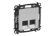 LEGRAND 753349 Valena Life 2xRJ45 Cat. 6A STP socket aluminum