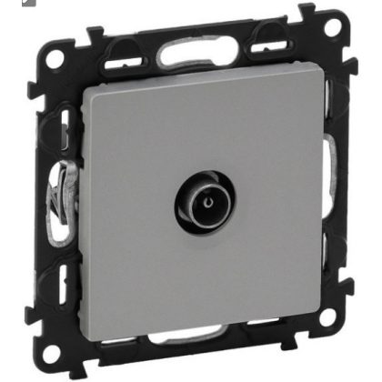 LEGRAND 753360 Valena Life TV aljzat, végzáró, 10 dB alumínium