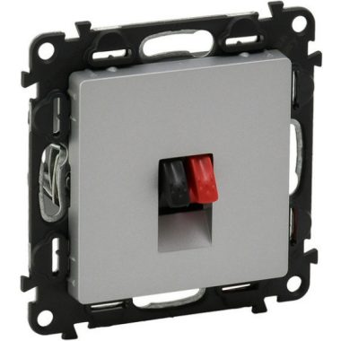 LEGRAND 753372 Valena Life hangszóró-csatlakozóaljzat (2 kivezetéssel) alumínium