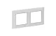 LEGRAND 754032 Valena Life double frame white-chrome