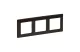 LEGRAND 754173 Valena Life triple frame wenge decor