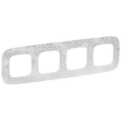 LEGRAND 754344 Valena Allure Four frames, Chrome decor