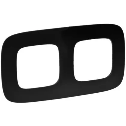 LEGRAND 754402 Valena Allure Kettes keret, Matt fekete