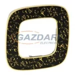 LEGRAND 754431 Valena Allure Egyes keret, Fekete Barokk