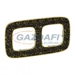 LEGRAND 754432 Valena Allure Kettes keret, Fekete Barokk