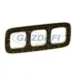 LEGRAND 754433 Valena Allure Hármas keret, Fekete Barokk