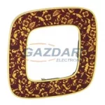 LEGRAND 754441 Valena Allure Egyes keret, Vörös barokk