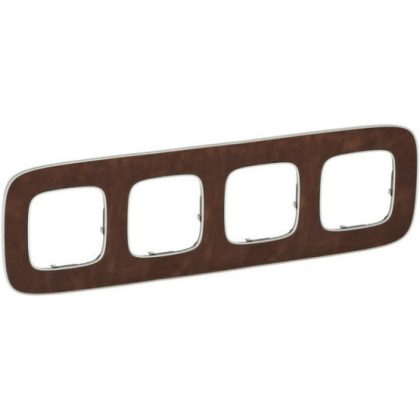 LEGRAND 754454 Valena Allure Négyes keret, Cserzett bőr