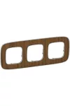 LEGRAND 754463 Valena Allure Triple frame, Walnut