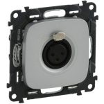   LEGRAND 754737 Valena Allure 3 pólusú XLR aljzat, female, burkolattal, Alumínium