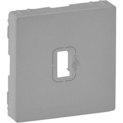   LEGRAND 754752 Valena Life pre-wired USB data socket cover, aluminum